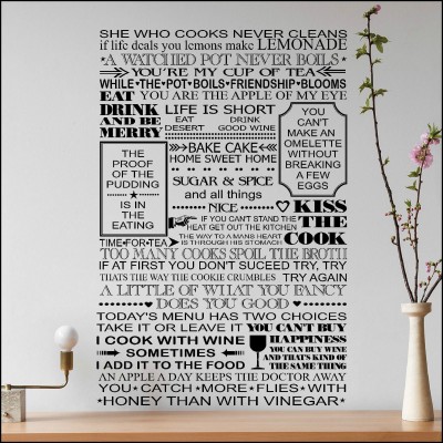 Extra Large Kitchen Wall Sticker Art All Quotes one place. Cut Matt Vinyl Decal   201572878021